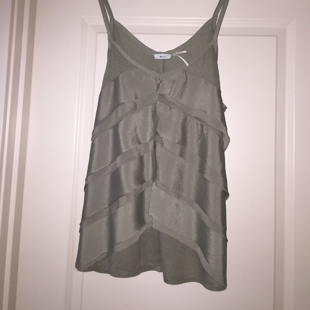 Kimchi Blue | Sage Ruffled Cami